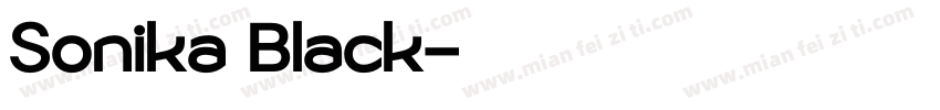 Sonika Black字体转换